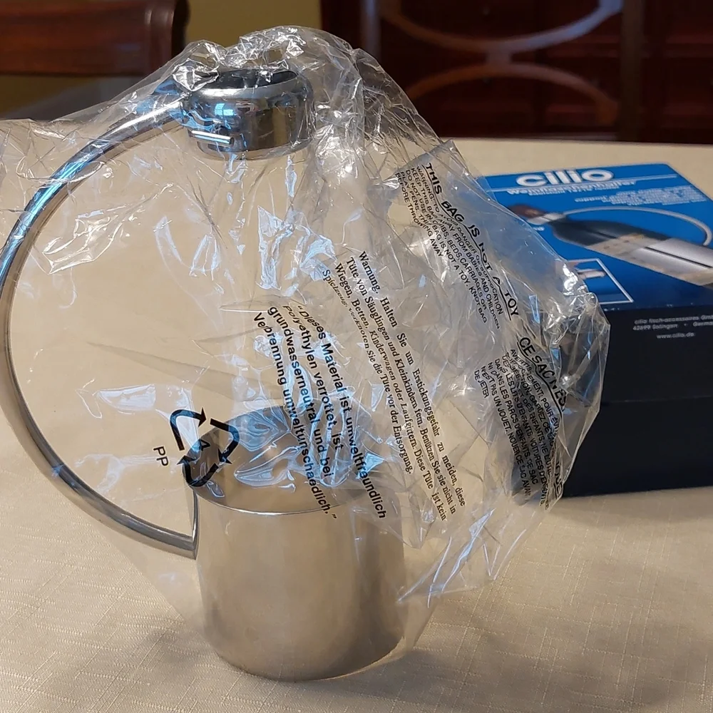 German Steel Cilio Wine Bottle Holder Pourer NEW